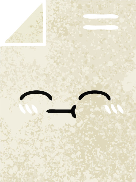 复古风格的卡通纸图片下载