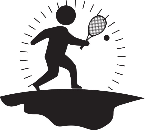 网球运动运动员图标图片下载