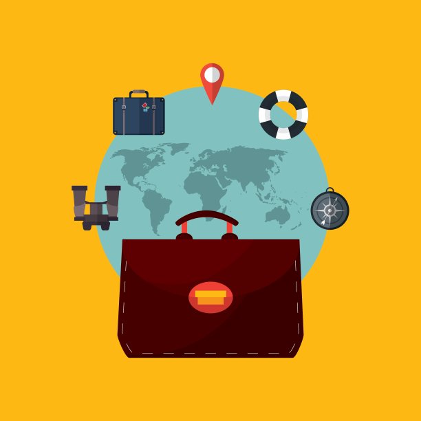 旅游假期或假日相关图标形象图片下载