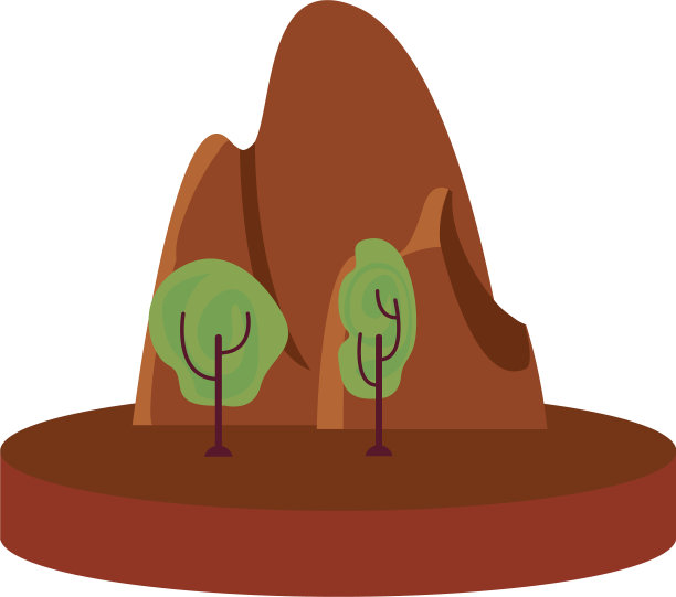 户外树木森林在白色的背景图片下载