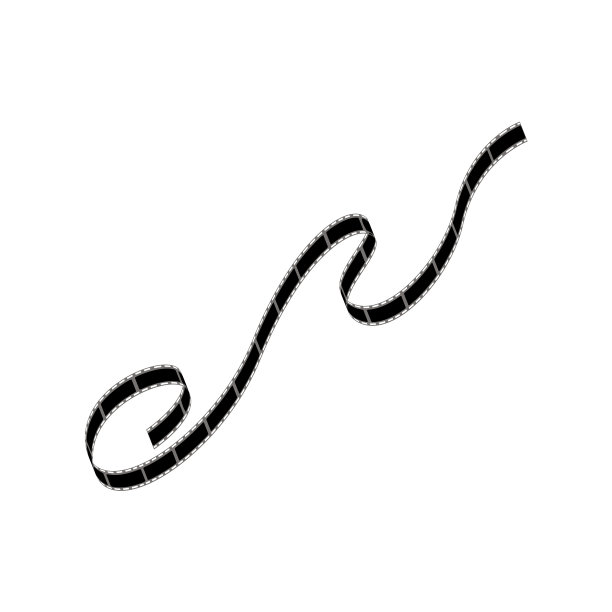 黑色卷绕或卷卷的胶片带图片下载