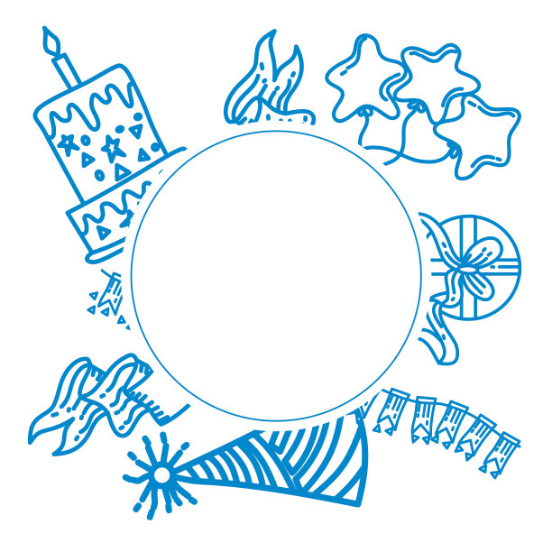 生日纪念日设计图形模板图片下载