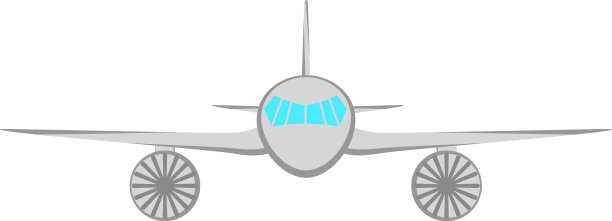 飞机前视图图片下载