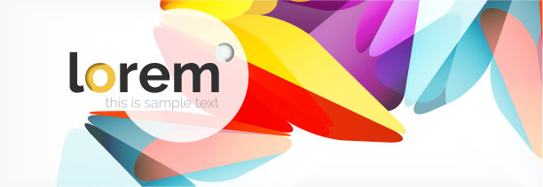 彩色几何三角形背景图片下载