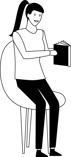 年轻女子卡通图片下载