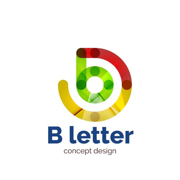 现代简约的字母概念标志图片下载