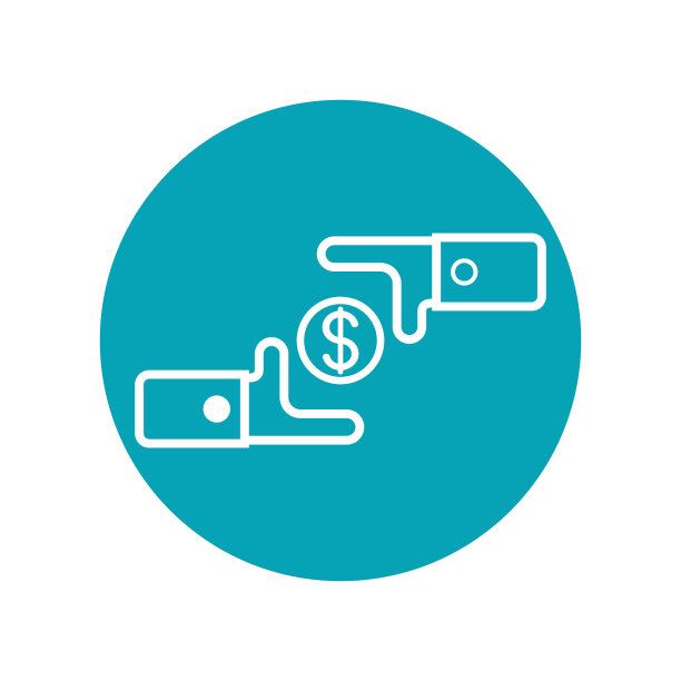 图标设计在概念金钱交换孤立图片下载