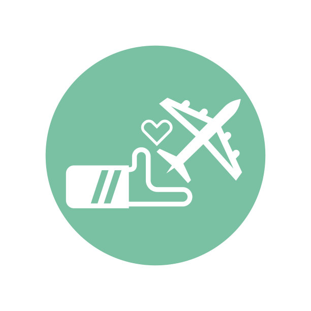 旅行保险扁平风格图标设计图片下载