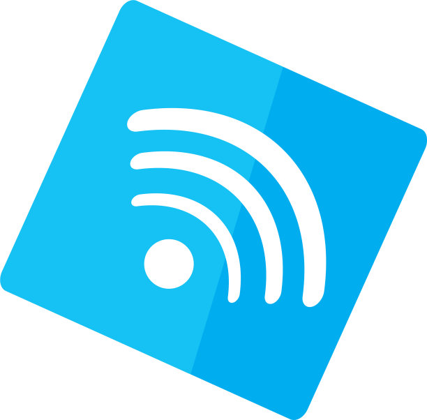 贴纸上隔离的wifi符号图片下载