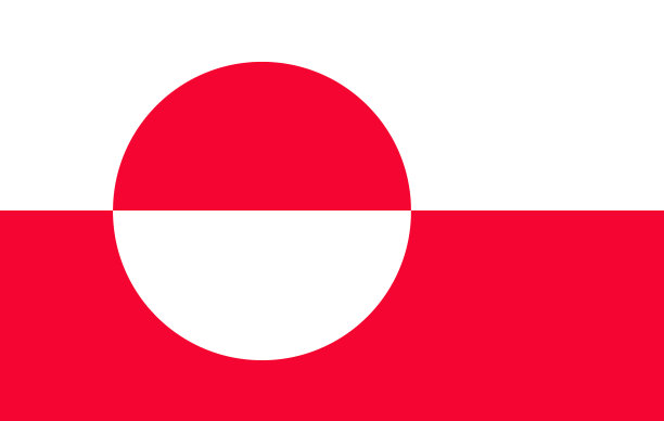 格陵兰国旗图标图片下载