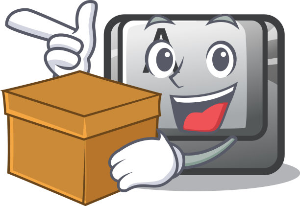 与框按钮a在卡通形状图片下载