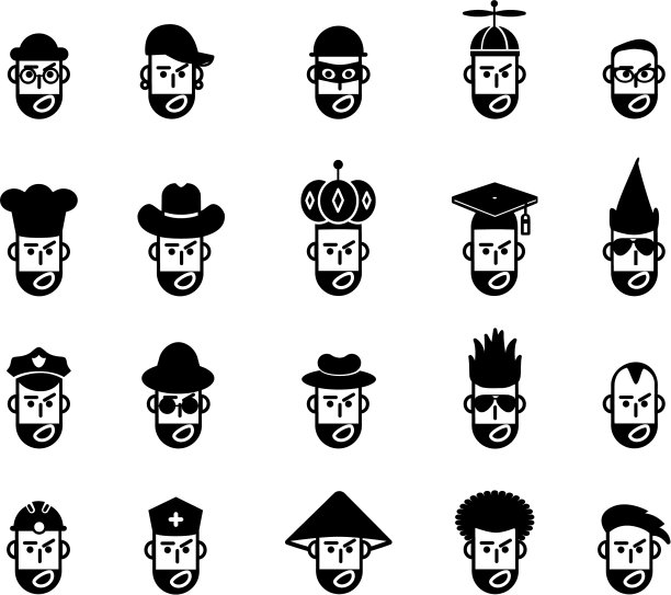 头像工作角色职业象形文字图标图片下载