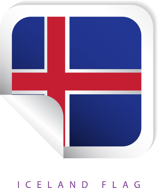 冰岛标签标志模板设计图片下载