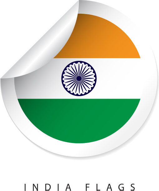 印度标签旗帜模板设计图片下载