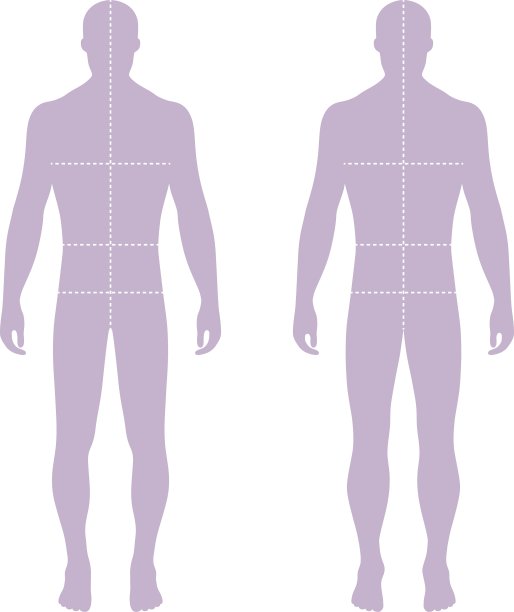 时尚男士立体模板人物剪影图片下载