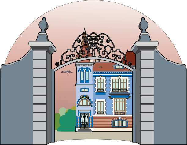 蓝色城堡图片下载