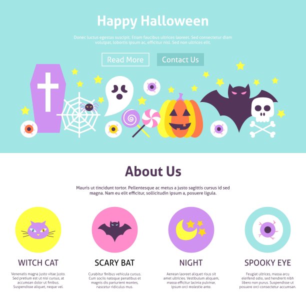 万圣节快乐网站设计图片下载