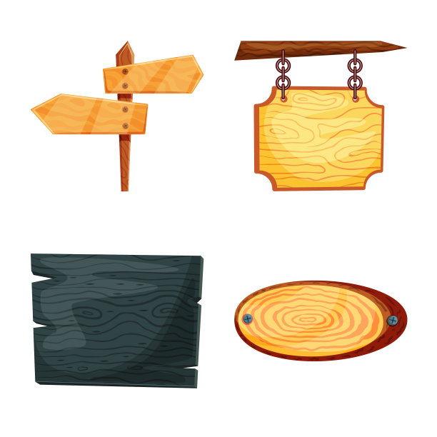 设计招牌和木牌的组合图片下载