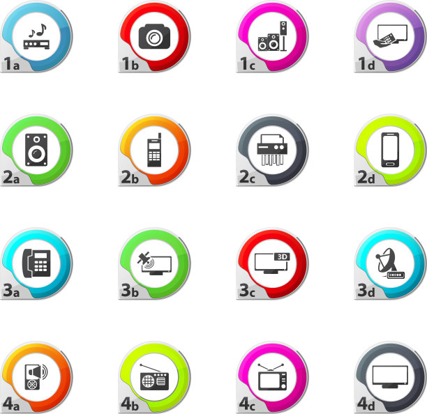 家电图标集图片下载