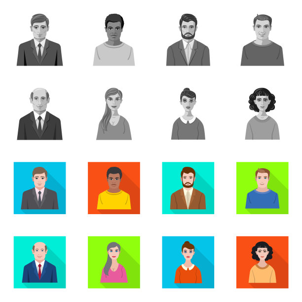 发型设计和职业标志图片下载