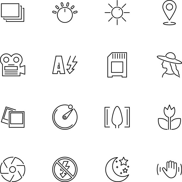 照片模式-平线图标图片下载