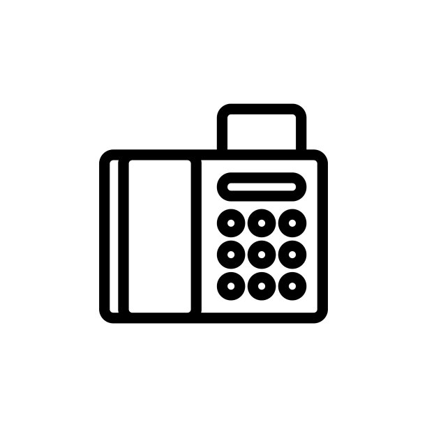 平线传真图标符号标志eps标志模板图片下载