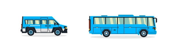 集公交运输为一体的交通运输图片下载