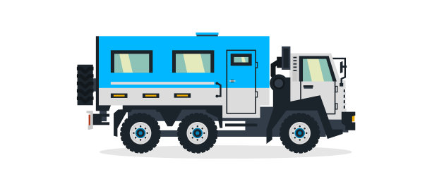 运送人的卡车，商业车辆图片下载