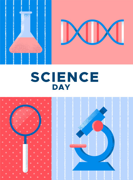 科学日卡概念与教育工具图片下载