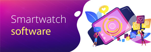智能手表应用程序概念标题图片下载