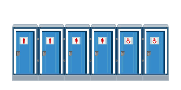 生物移动厕所孤立一个白色图片下载