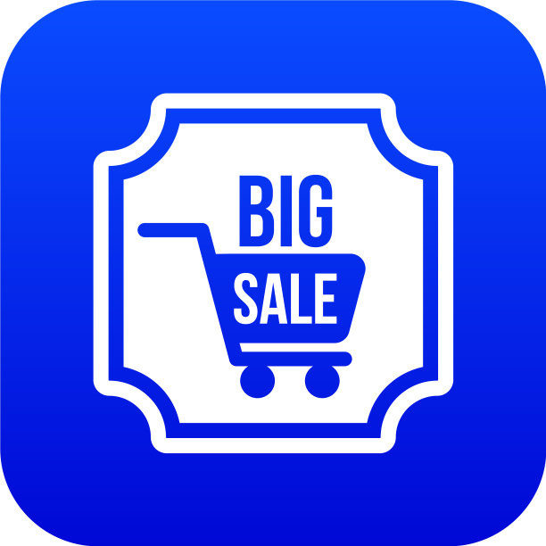 大减价标签图标数字蓝色图片下载