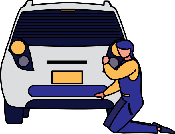 机械工人与汽车图片下载