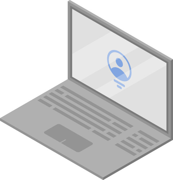 商务笔记本图标等距风格图片下载