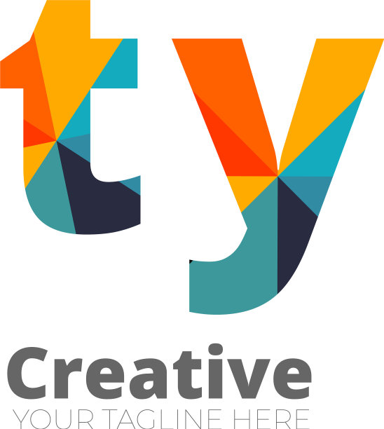 首字母圆形设计标志-元素图片下载