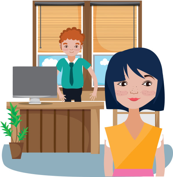 办公室里的同事漫画图片下载