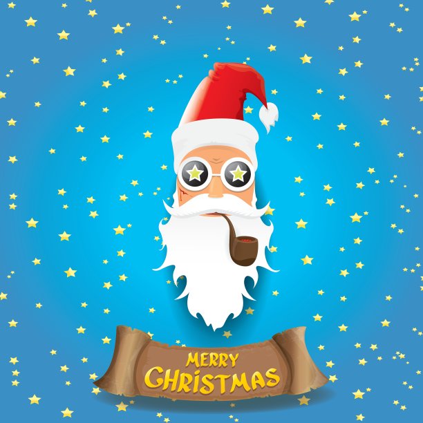 摇滚圣诞老人图片下载