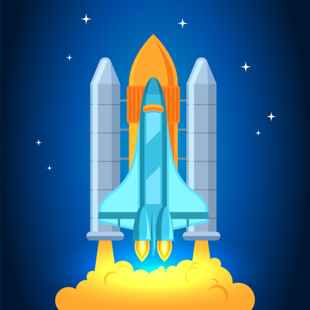 在云层中启动火箭图片下载