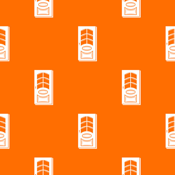 进入门图案橙色图片下载