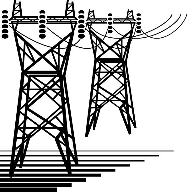 电是电力的传输图片下载