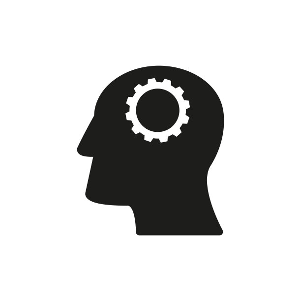 脑袋与齿轮工作图标想出主意图片下载