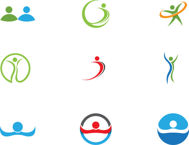 人物logo标志设计图片下载