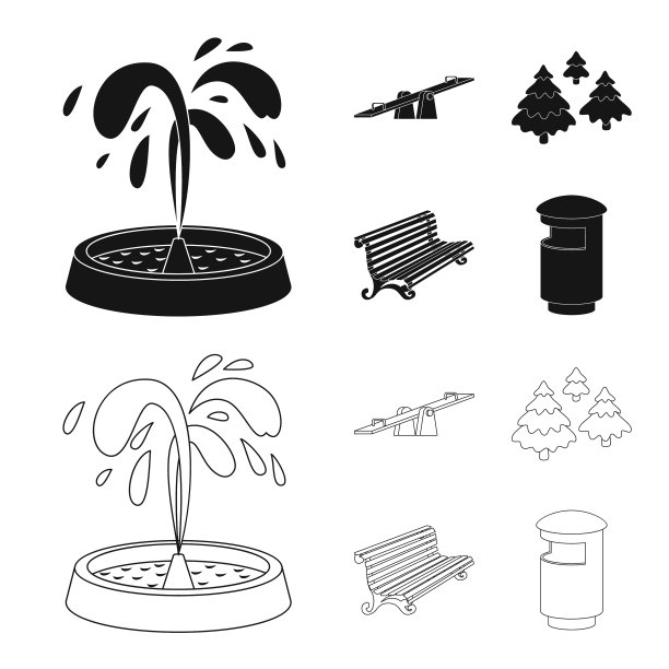 城市和街道图标设置图片下载