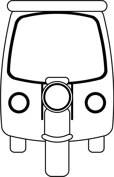 黑白相间的摩托车图片下载
