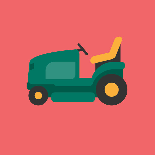 割草机汽车的图标设置为大平图标图片下载