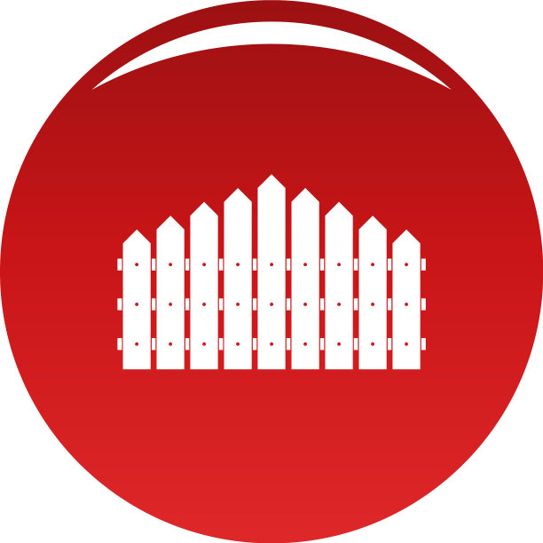 三角形栅栏图标红色图片下载