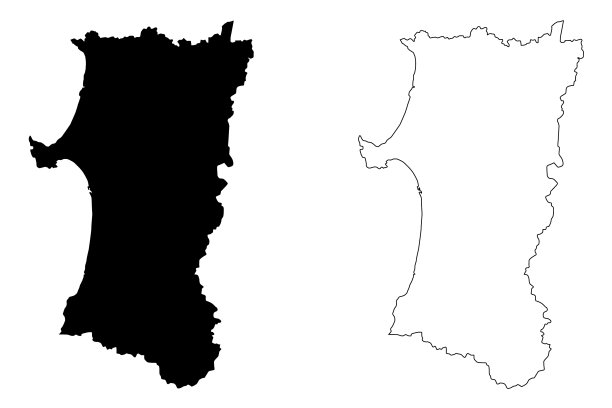 秋田县地图图片下载