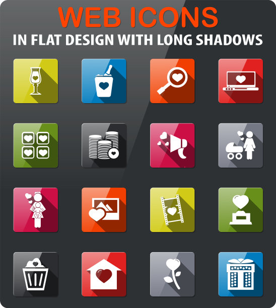 情人节图标集图片下载