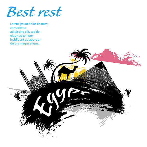 旅行埃及的垃圾摇滚风格图片下载