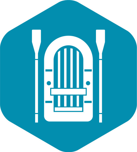 船与桨图标简单的风格图片下载